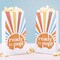 Big Dot of Happiness Here Comes the Son Ready to Pop Popcorn Bags, Baby Shower Favor Snack Treats, Free-Standing Individual White Paper Bags - 25 Ct